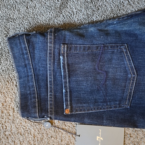 7 for All Mankind Original Dark Wash Bootcut Jeans - Picture 4 of 7
